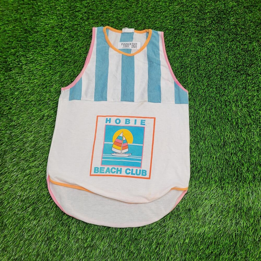 Hobie White and Blue Tank Top with Vibrant Design
